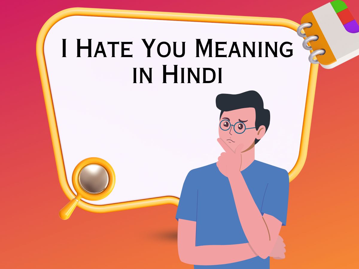 I Hate You Meaning in Hindi