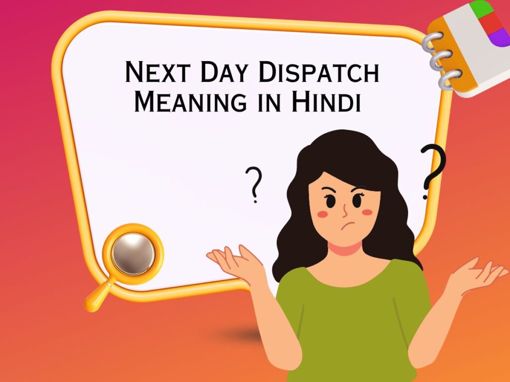 Next Day Dispatch Meaning in Hindi