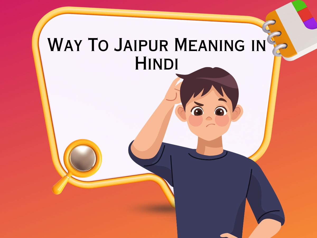 Way To Jaipur Meaning in Hindi